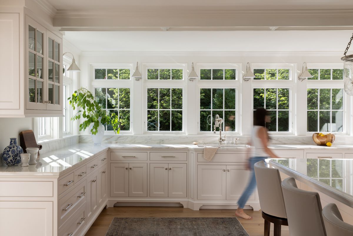 Marvin Ultimate wood casement windows in a traditional home